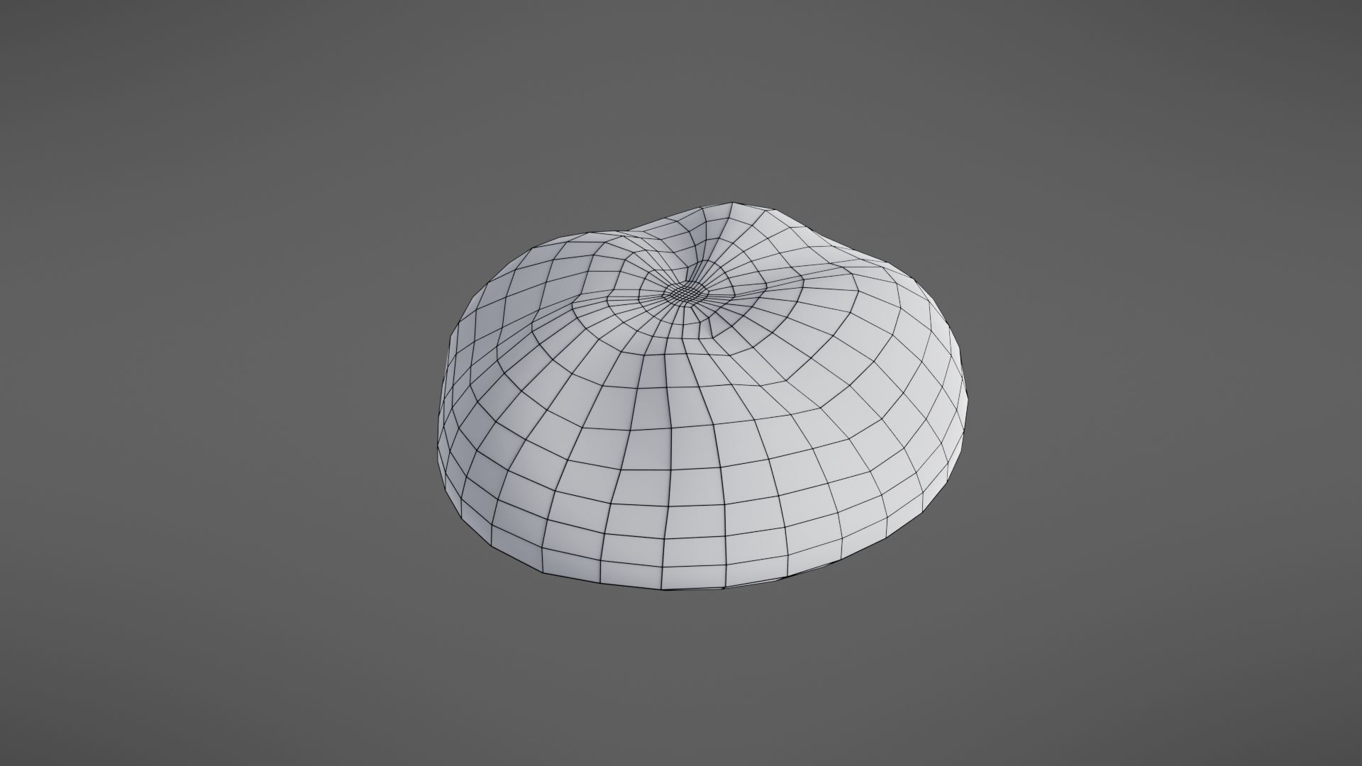 Bread roll Low-poly 3D model_38