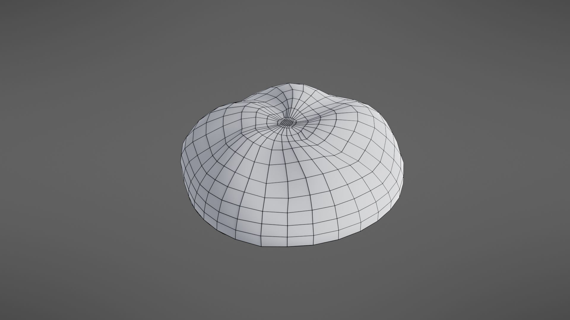 Bread roll Low-poly 3D model_39