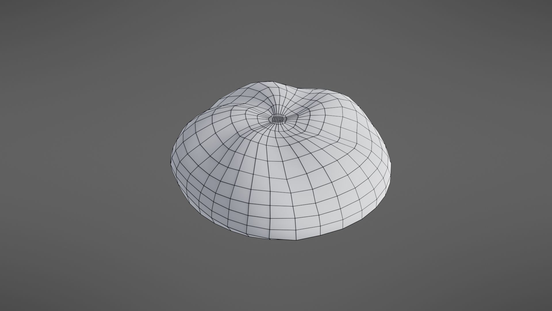 Bread roll Low-poly 3D model_41