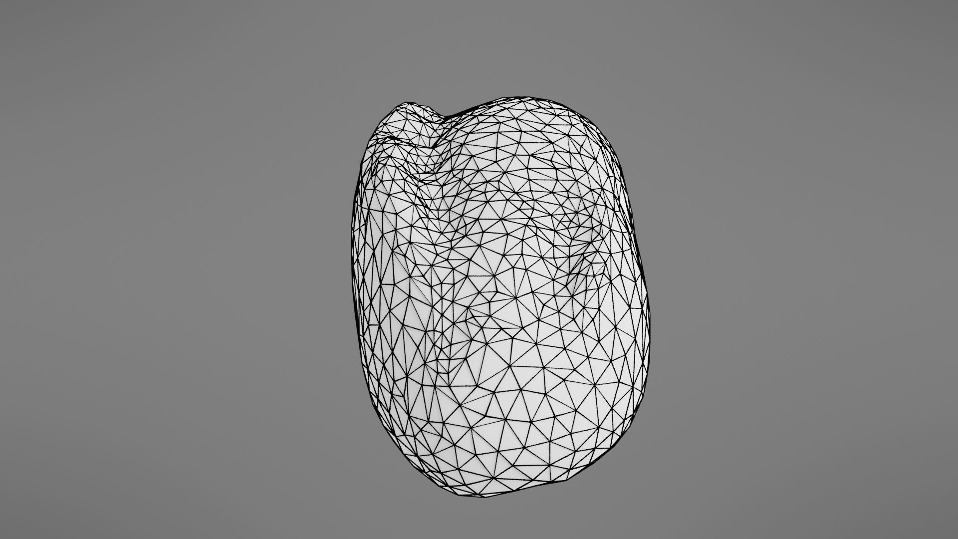 Bread roll Low-poly 3D model_26