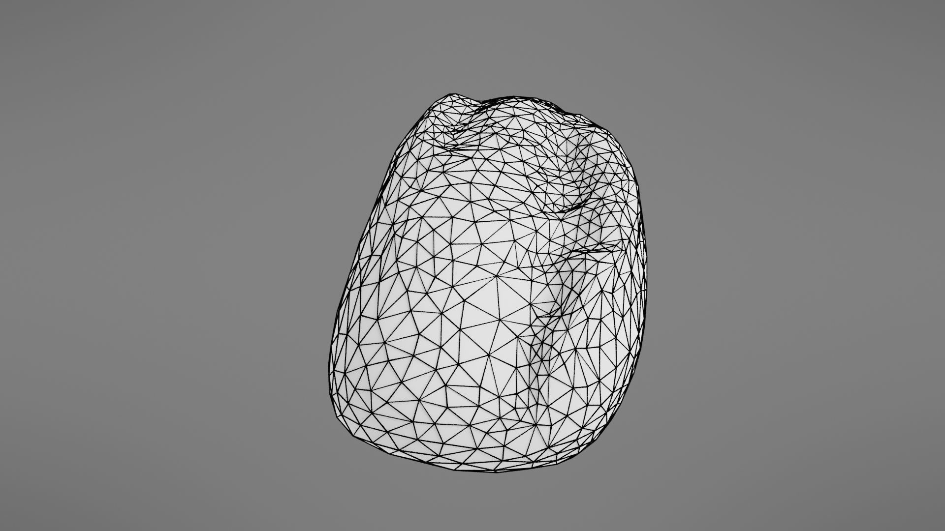 Bread roll Low-poly 3D model_33