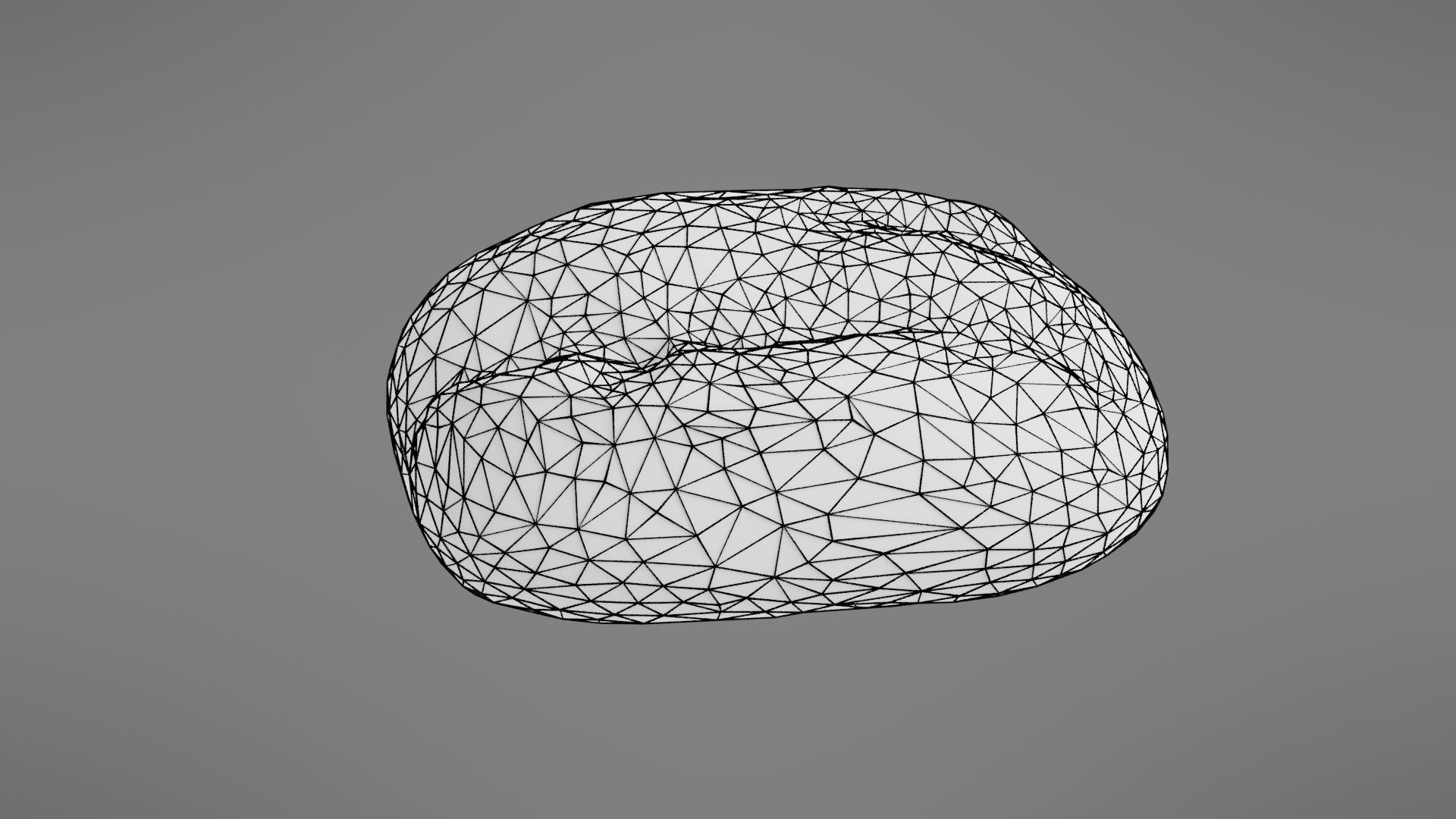 Bread roll Low-poly 3D model_30