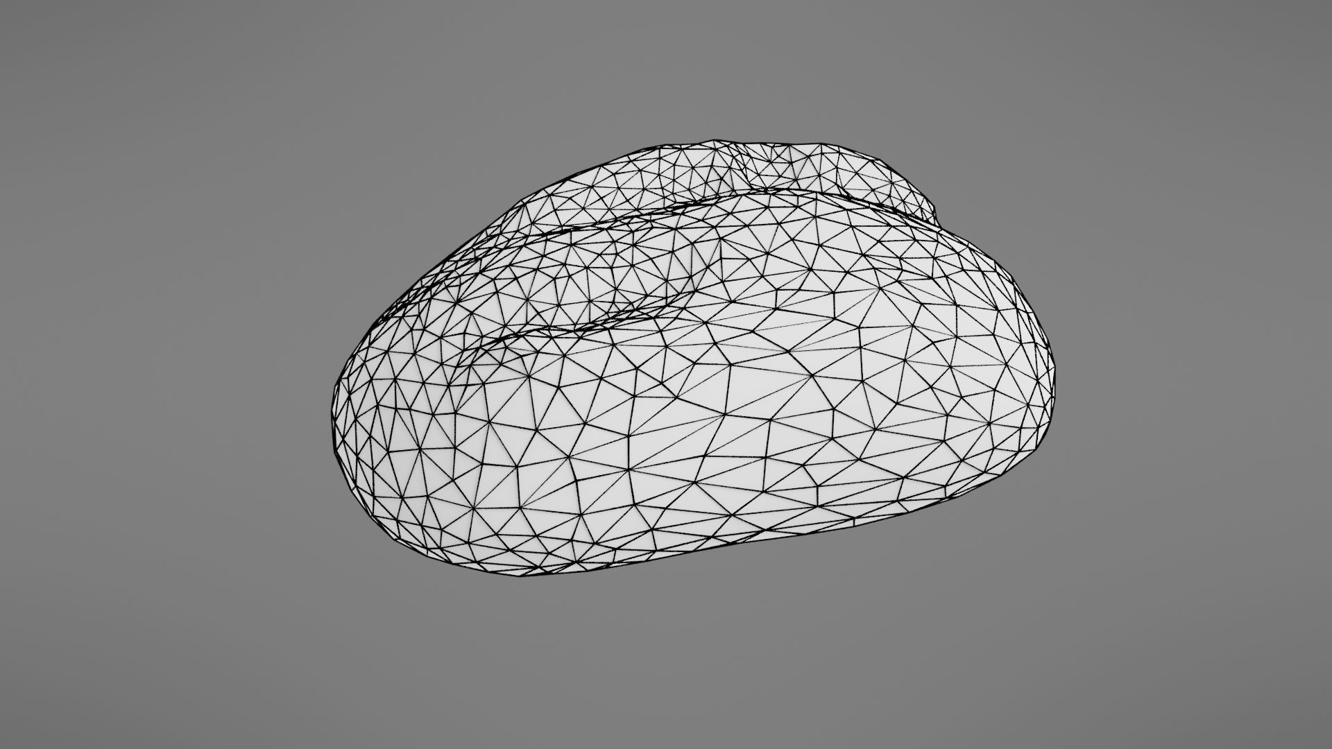 Bread roll Low-poly 3D model_38