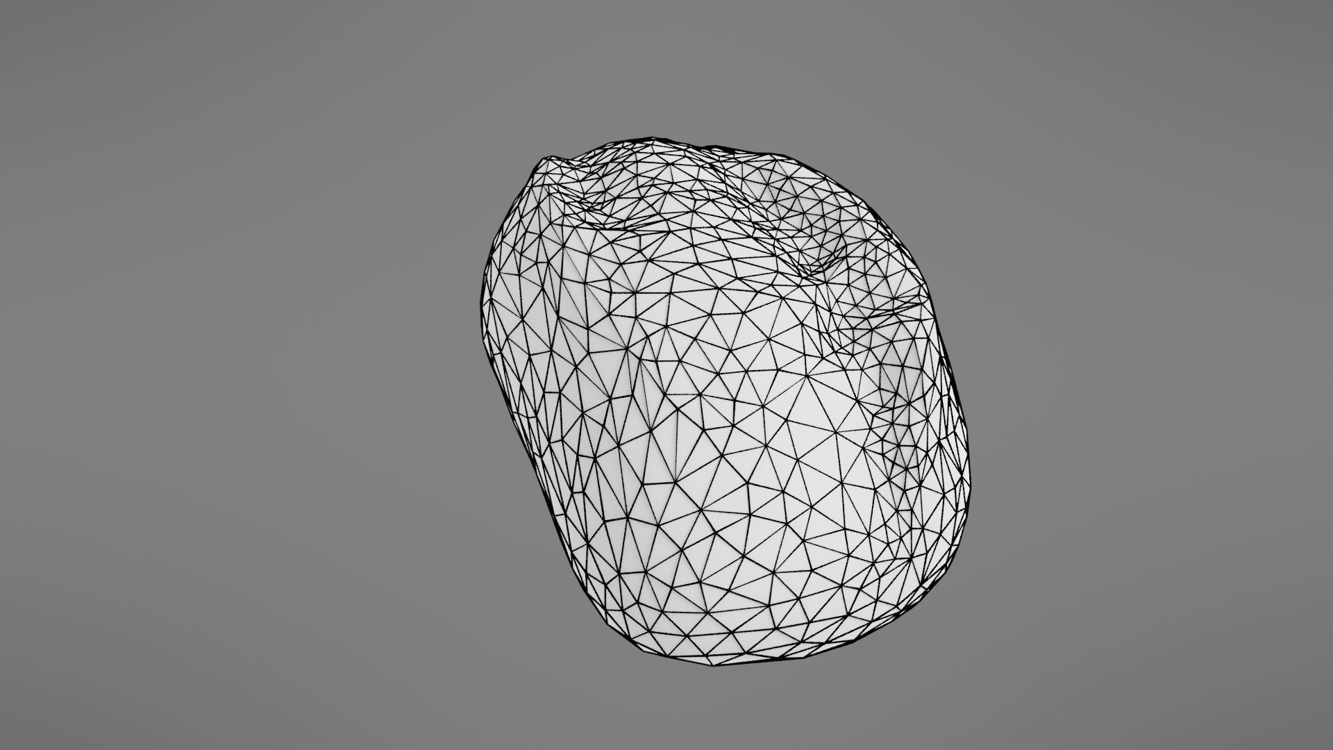 Bread roll Low-poly 3D model_34