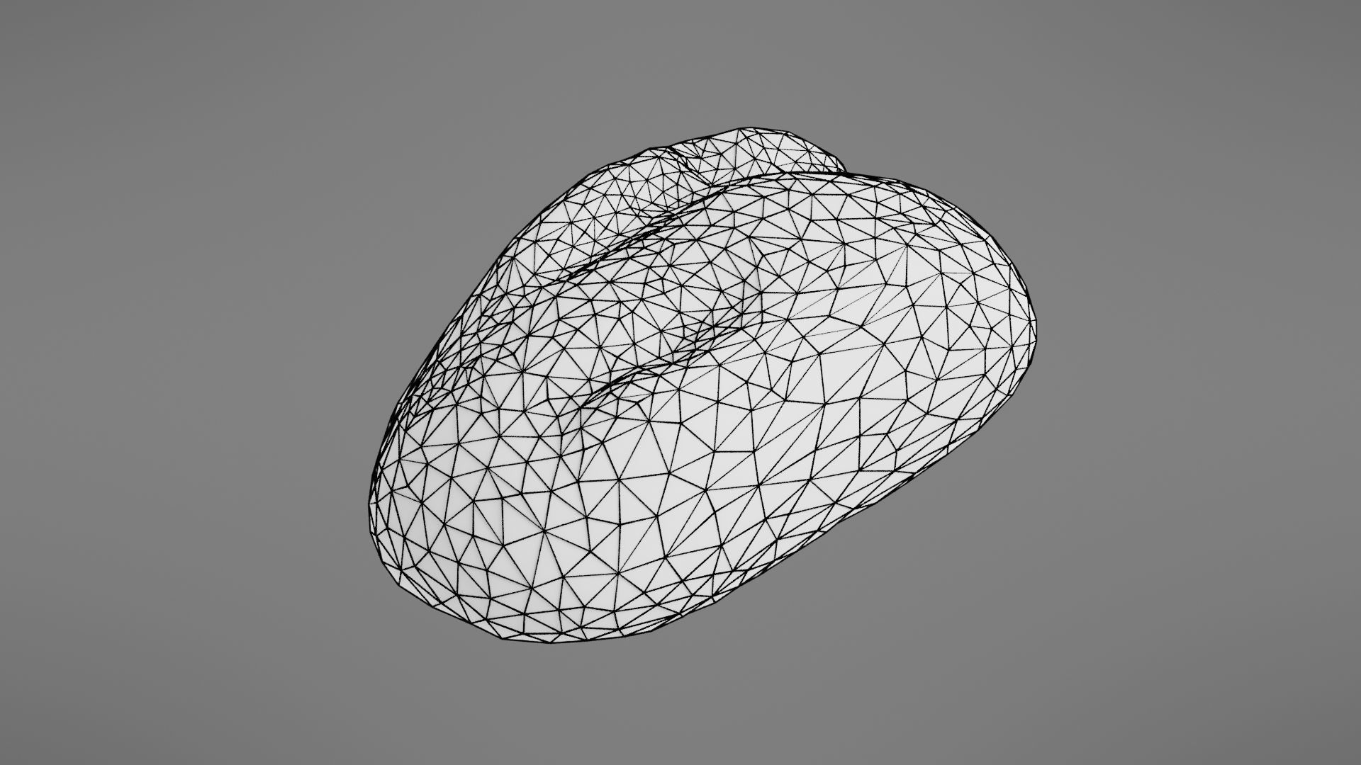 Bread roll Low-poly 3D model_40