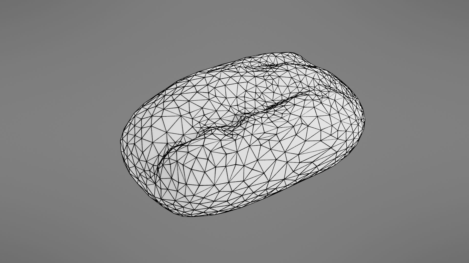 Bread roll Low-poly 3D model_31