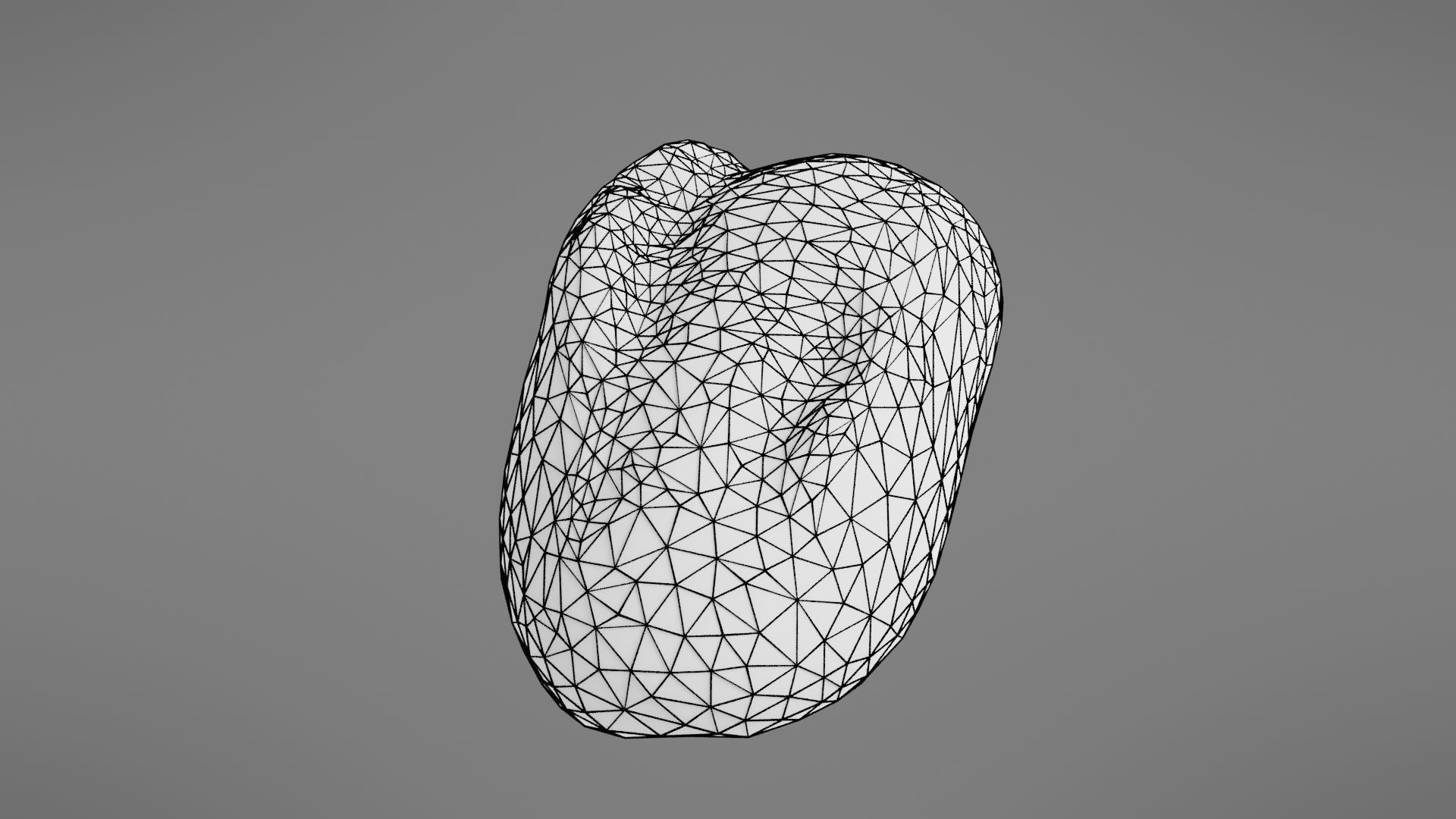 Bread roll Low-poly 3D model_25