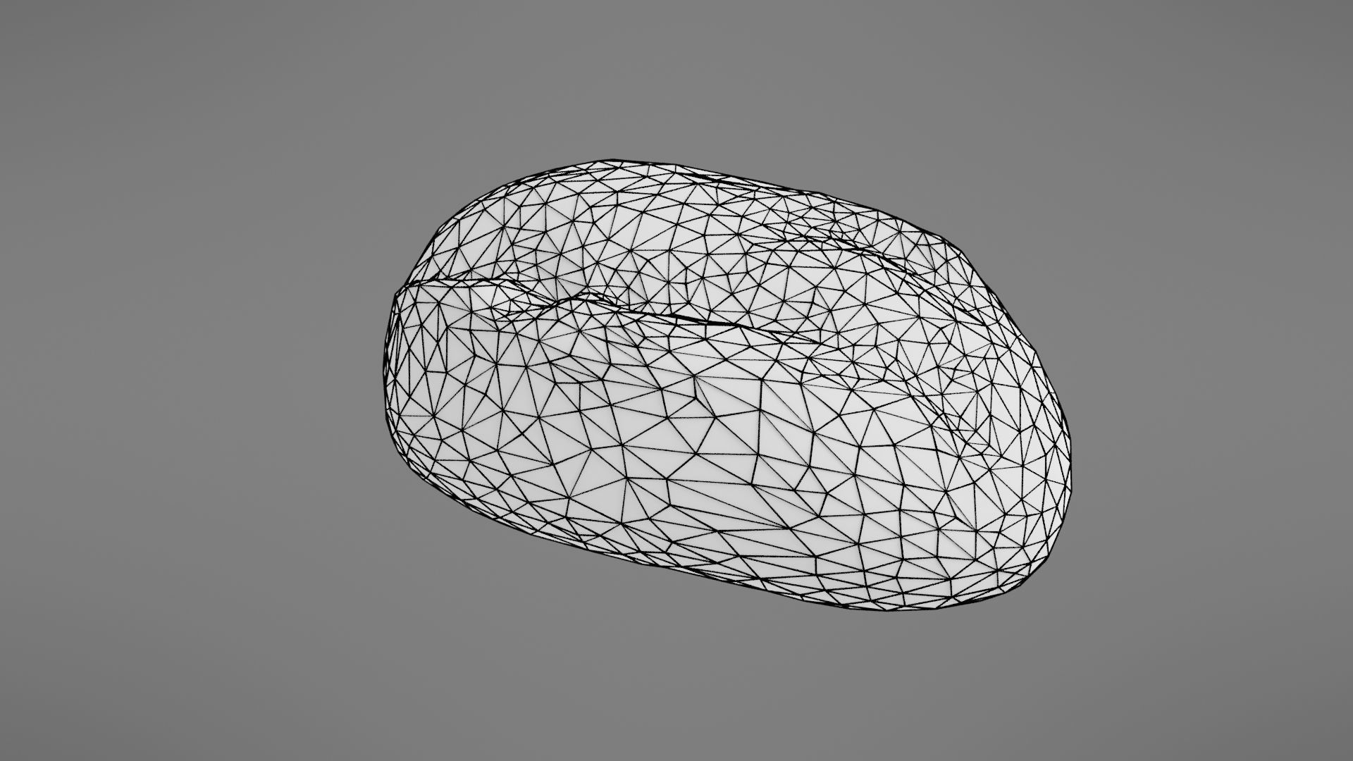 Bread roll Low-poly 3D model_29