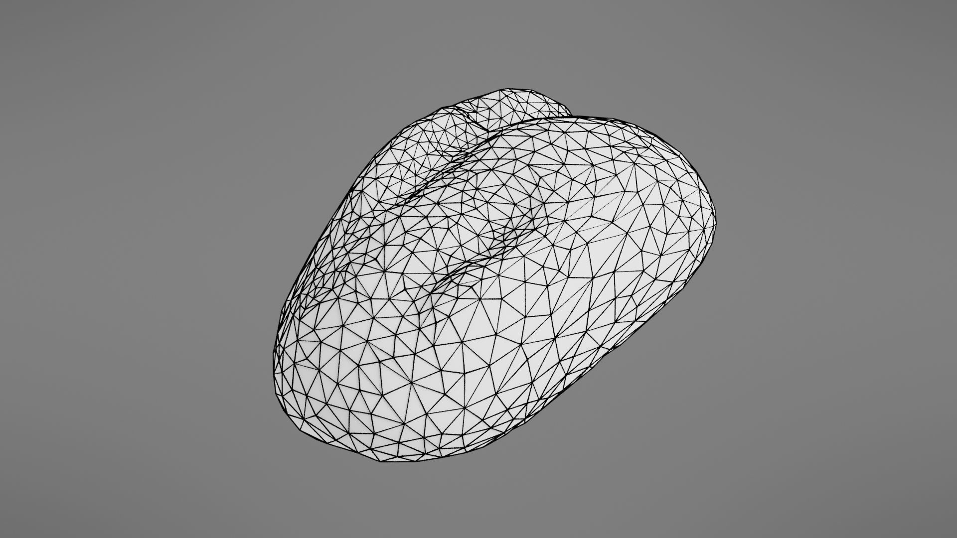 Bread roll Low-poly 3D model_41