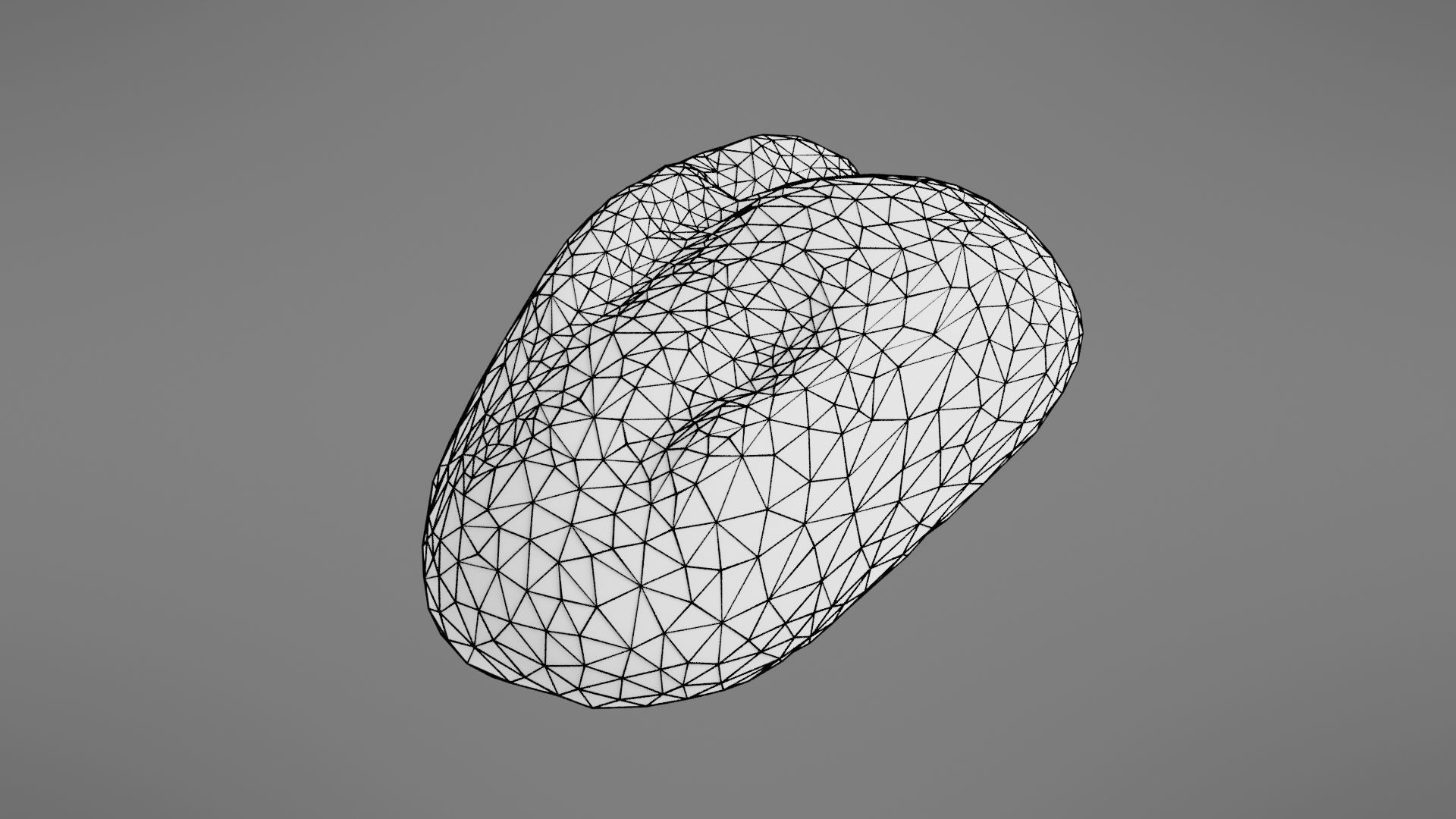 Bread roll Low-poly 3D model_22