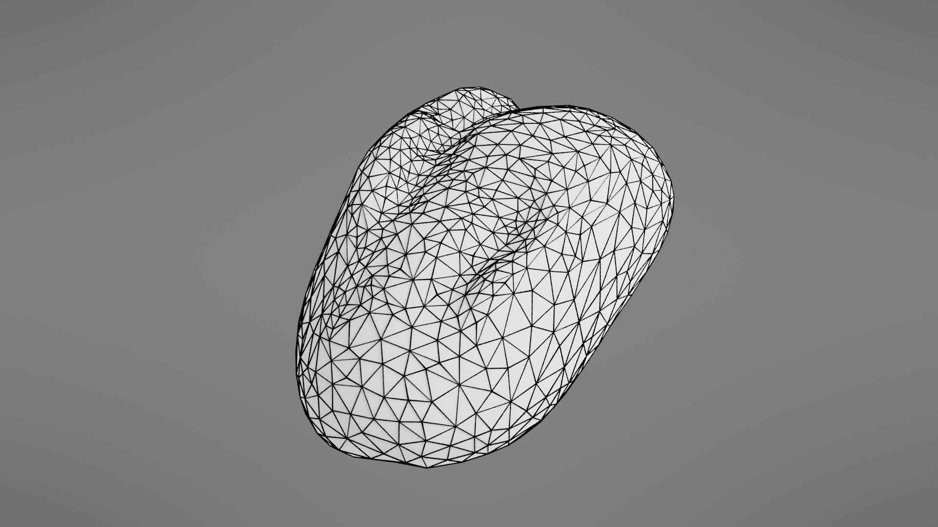 Bread roll Low-poly 3D model_24