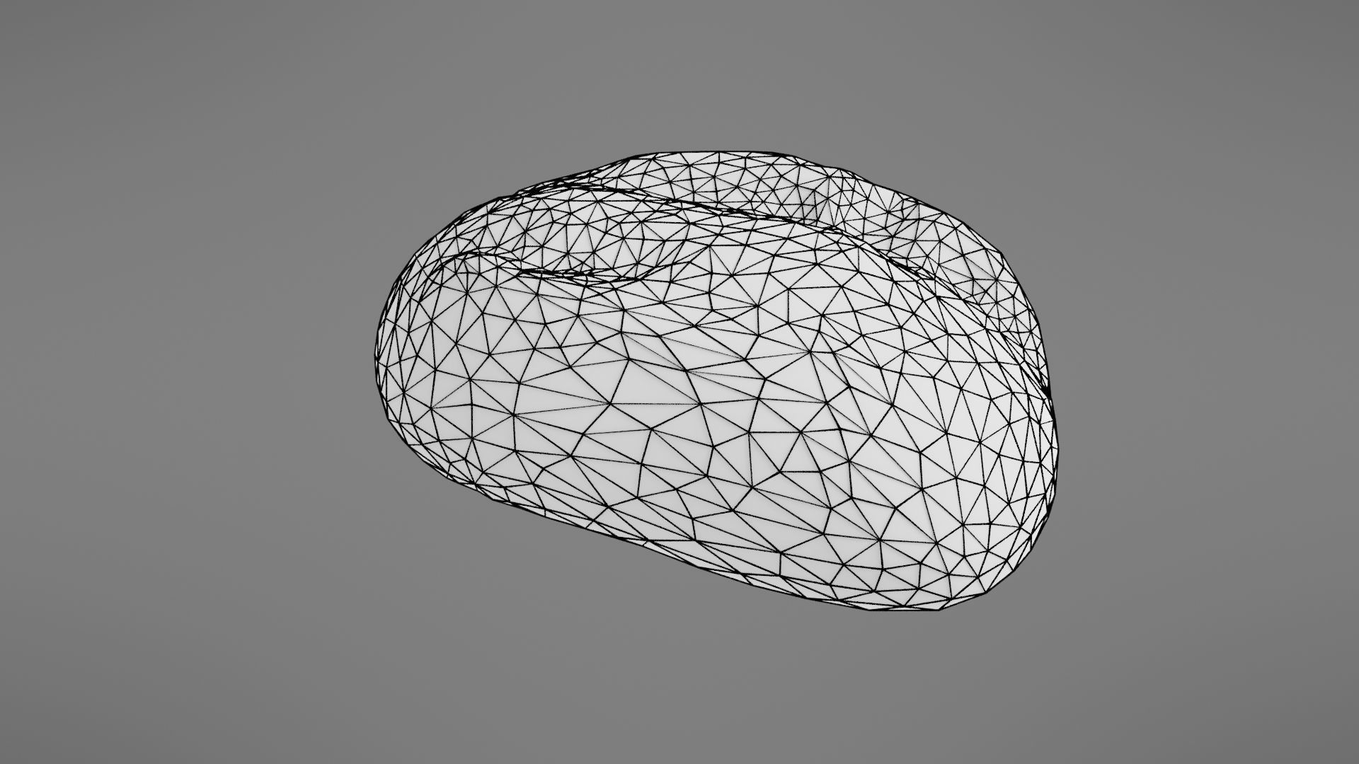 Bread roll Low-poly 3D model_36