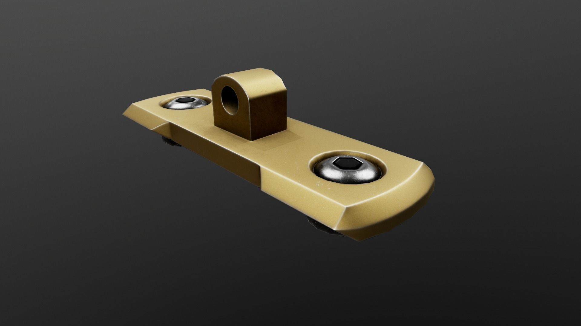 MLOK 1913 Picatinny Rail Sections Free low-poly 3D model_4