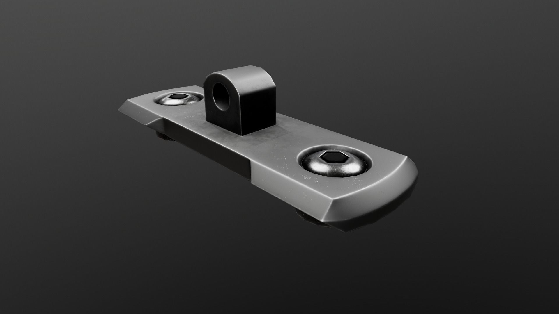 MLOK 1913 Picatinny Rail Sections Free low-poly 3D model_3
