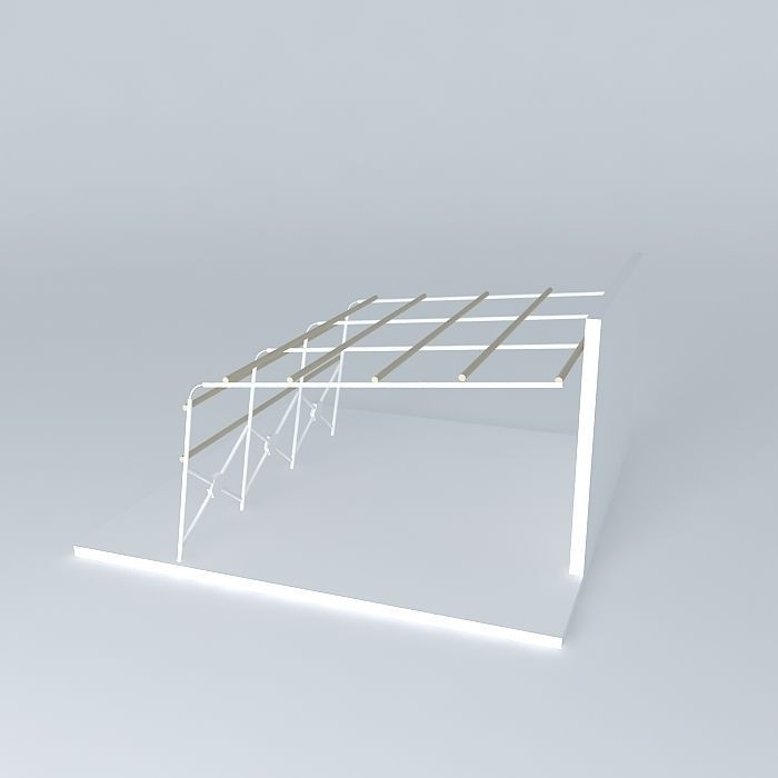 Terrace cover 3D model_1