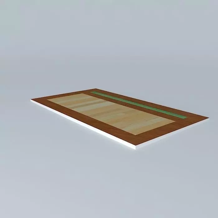 Brown door 3D model_0