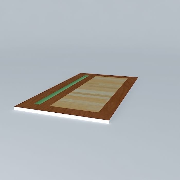 Brown door 3D model_1