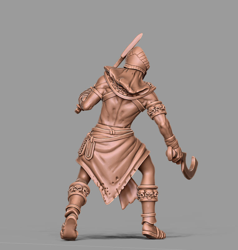 Egyptian Assassin - Nebka 35 mm scale - 3D print model 3D print model_10