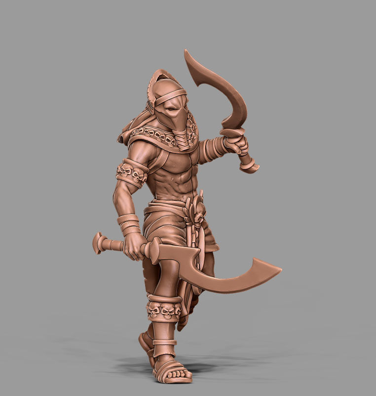 Egyptian Assassin - Nebka 35 mm scale - 3D print model 3D print model_7