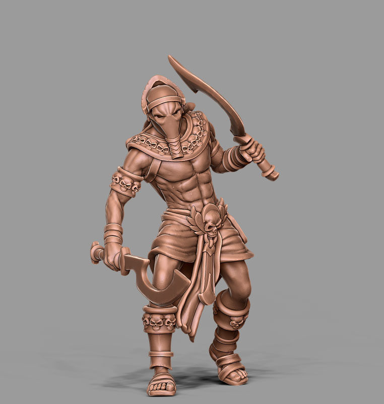 Egyptian Assassin - Nebka 35 mm scale - 3D print model 3D print model_13
