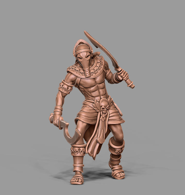 Egyptian Assassin - Nebka 35 mm scale - 3D print model 3D print model_12