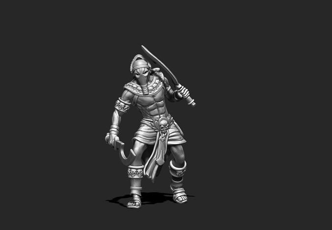 Egyptian Assassin - Nebka 35 mm scale - 3D print model 3D print model