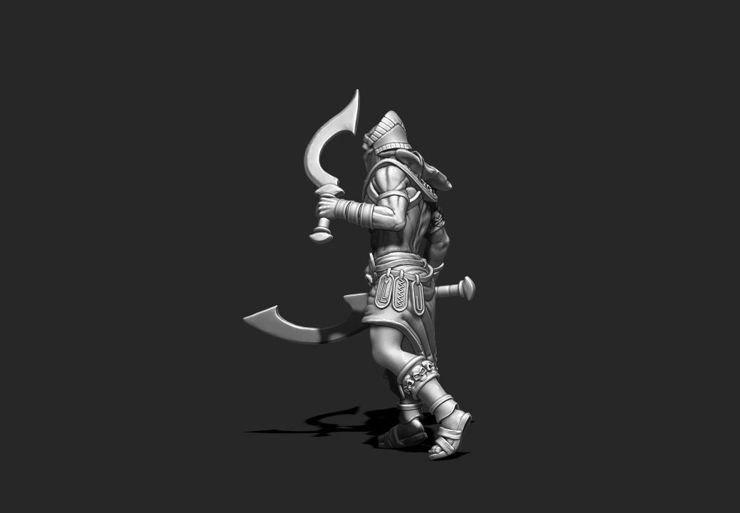 Egyptian Assassin - Nebka 35 mm scale - 3D print model 3D print model_3