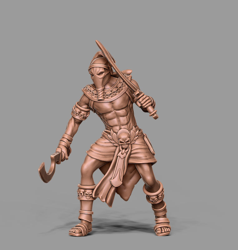 Egyptian Assassin - Nebka 35 mm scale - 3D print model 3D print model_14