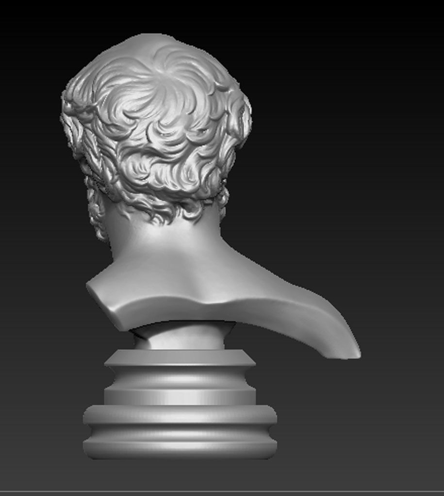 Roman Bust 3d model 3D print model_3