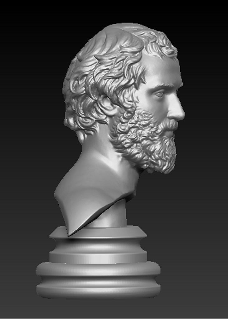 Roman Bust 3d model 3D print model_2
