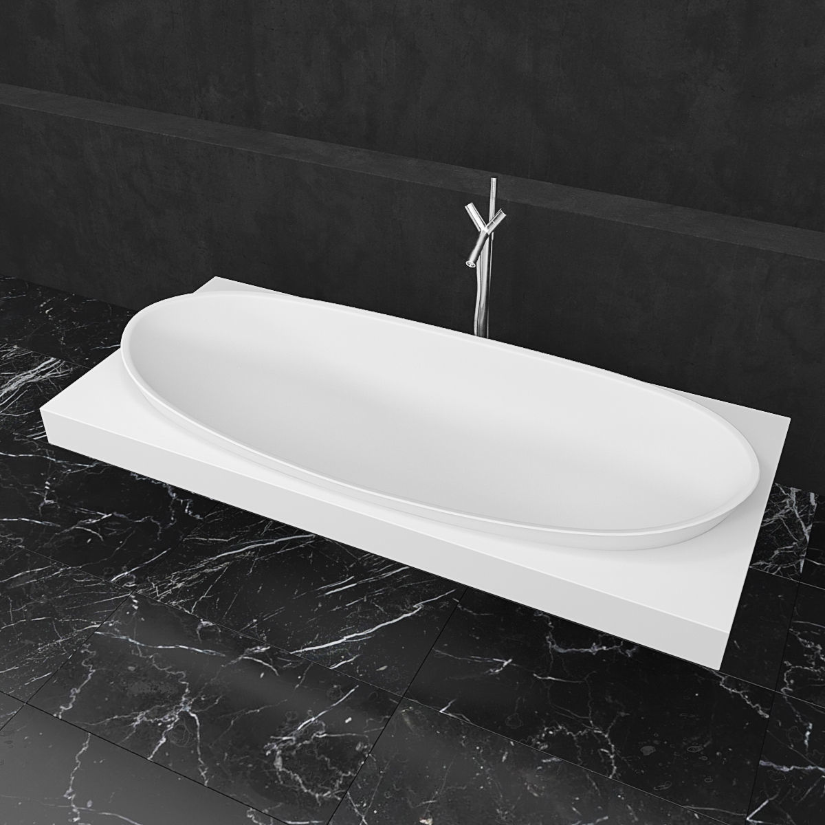 Bath Ceramica Laminia IO 3D model_1