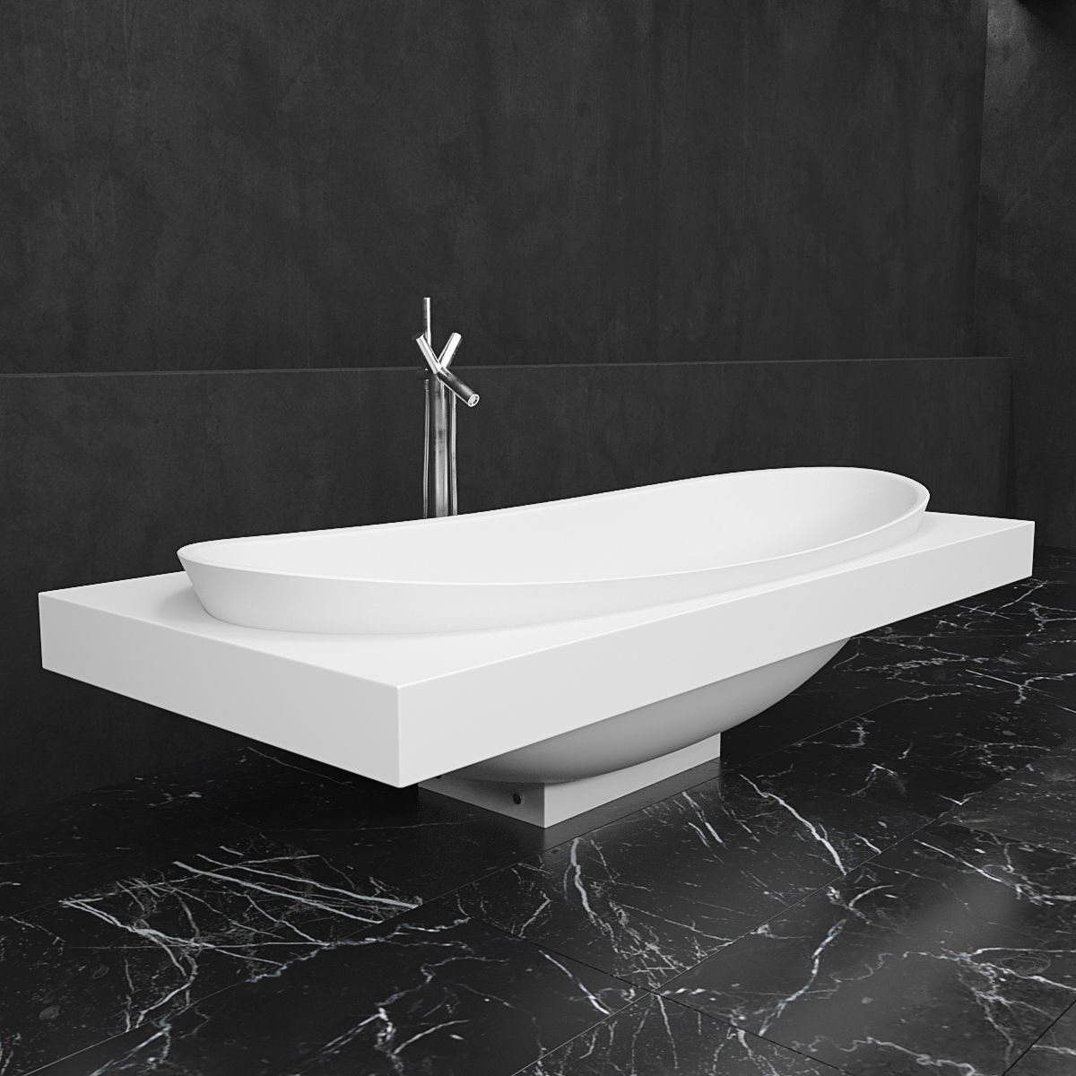 Bath Ceramica Laminia IO 3D model_2