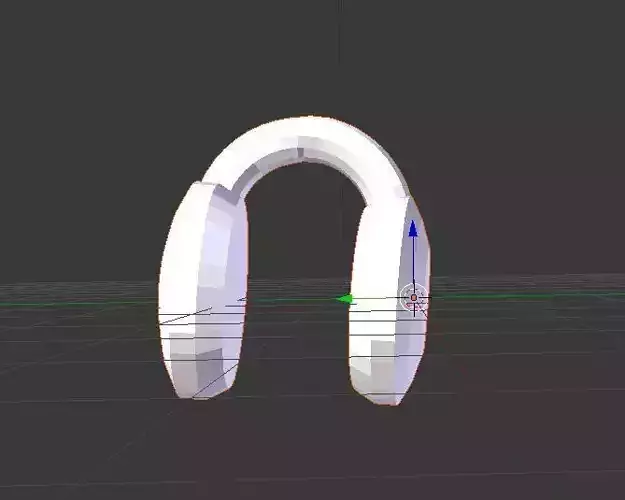 headphones low poly headphone Free 3D model