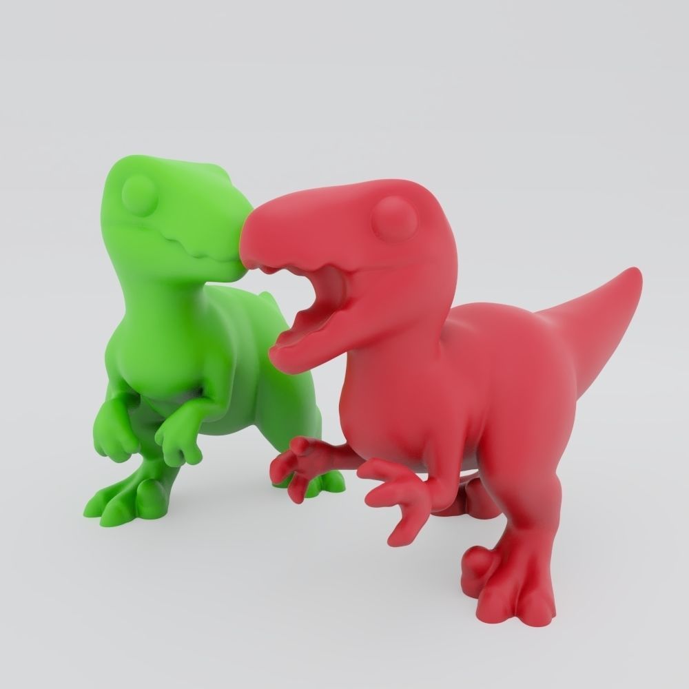Cute Carnivores 3D print model_3