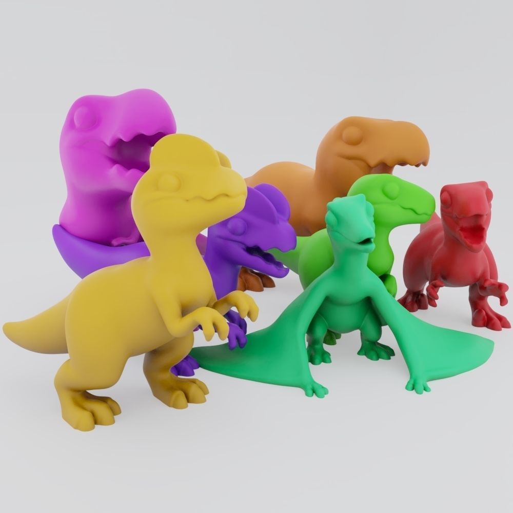 Cute Carnivores 3D print model_2