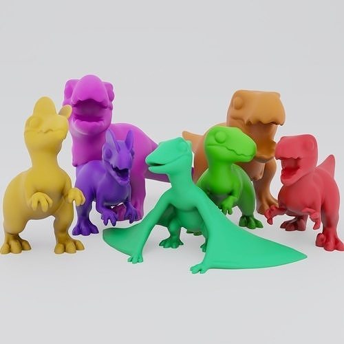 Cute Carnivores 3D print model