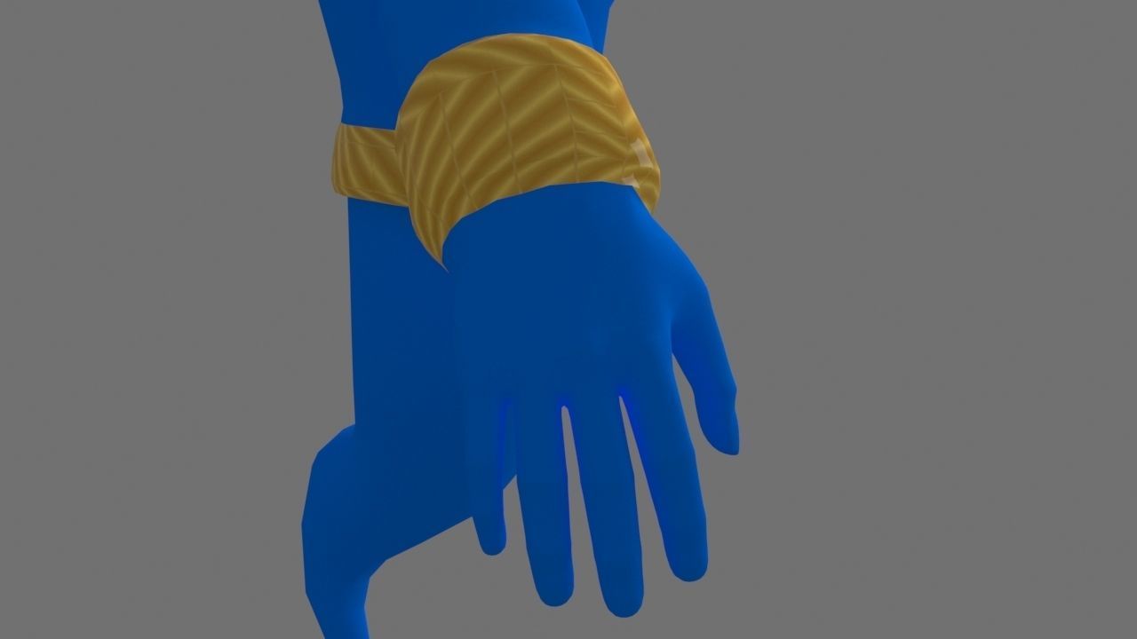Genie character from movie aladdin 3D model_6