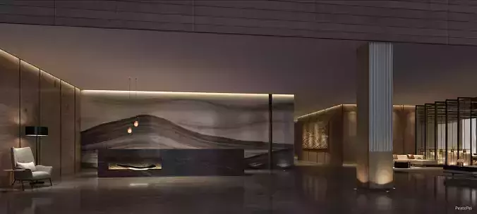 cafe  lobby  3D model