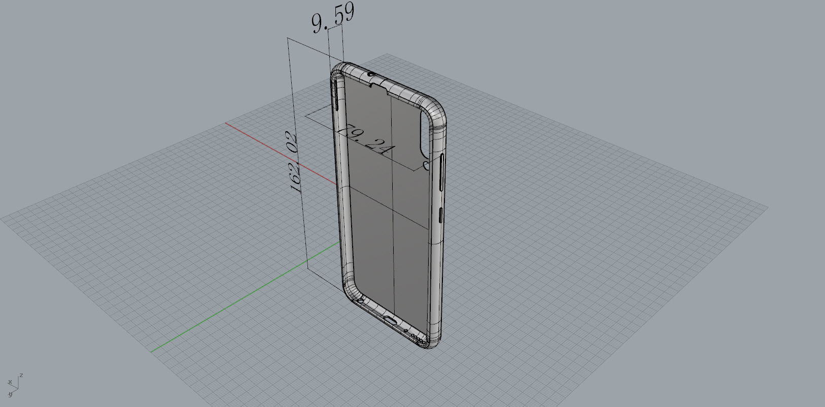 Samsung Galaxy A50 red case 3D print model_10