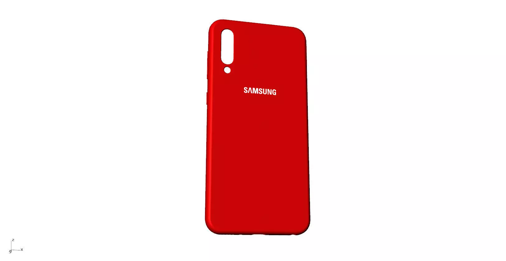 Samsung Galaxy A50 red case 3D print model_0