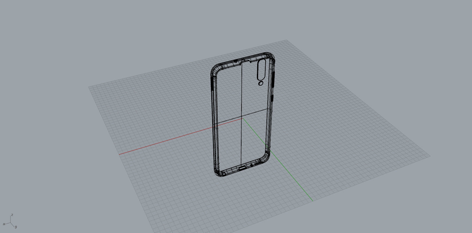 Samsung Galaxy A50 red case 3D print model_23