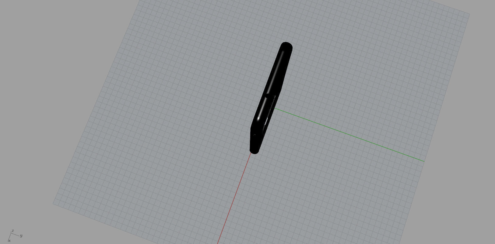 Samsung Galaxy A50 BLACK case Low-poly 3D model_7