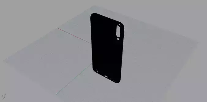Samsung Galaxy A50 BLACK case Low-poly 3D model