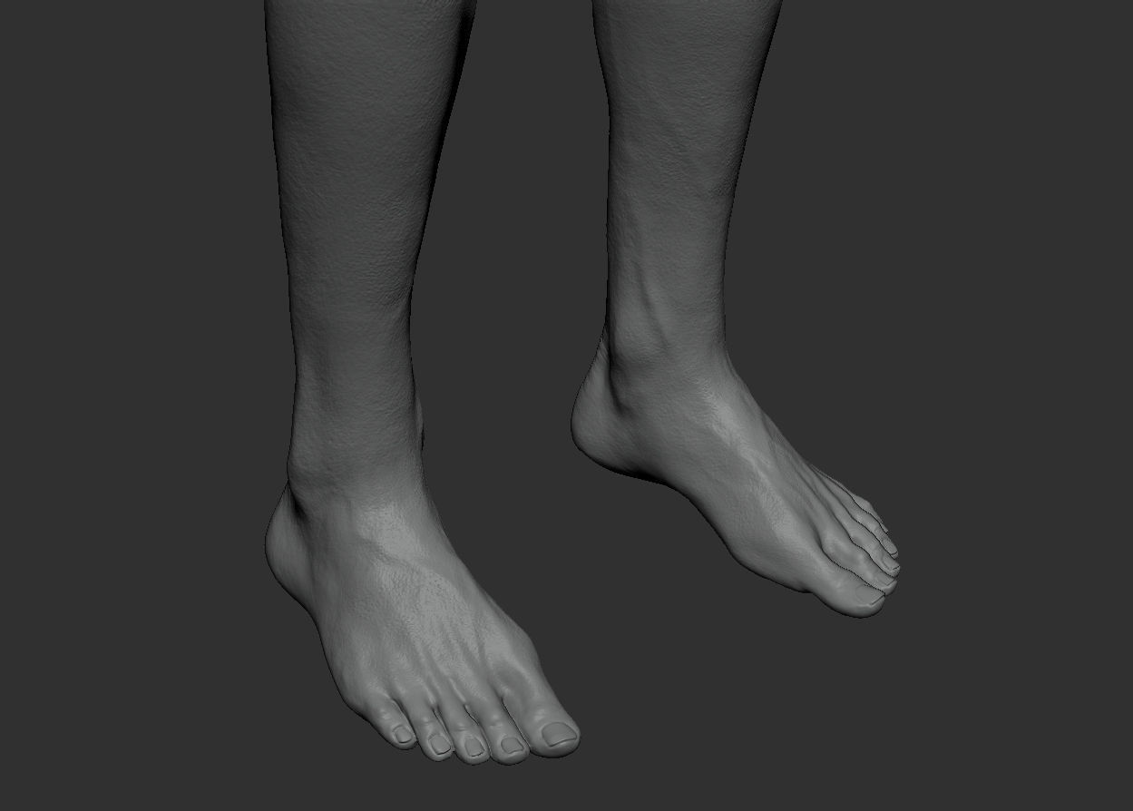 Male Body 2 Sculpt - Updated Low-poly 3D model_4