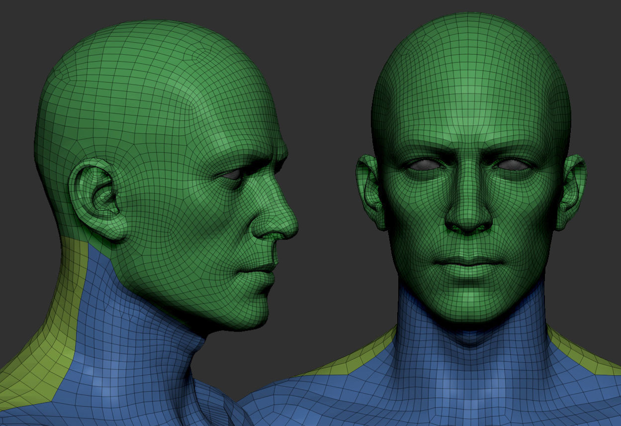 Male Body 2 Sculpt - Updated Low-poly 3D model_15