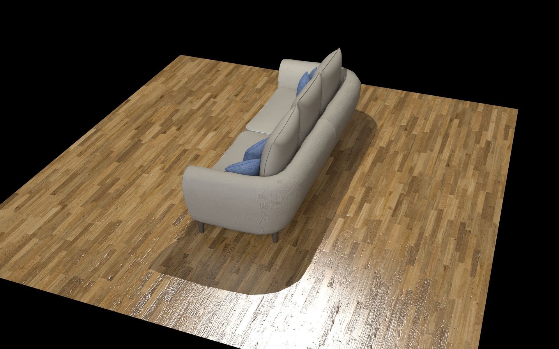 seat sofa 3D 3D model_2