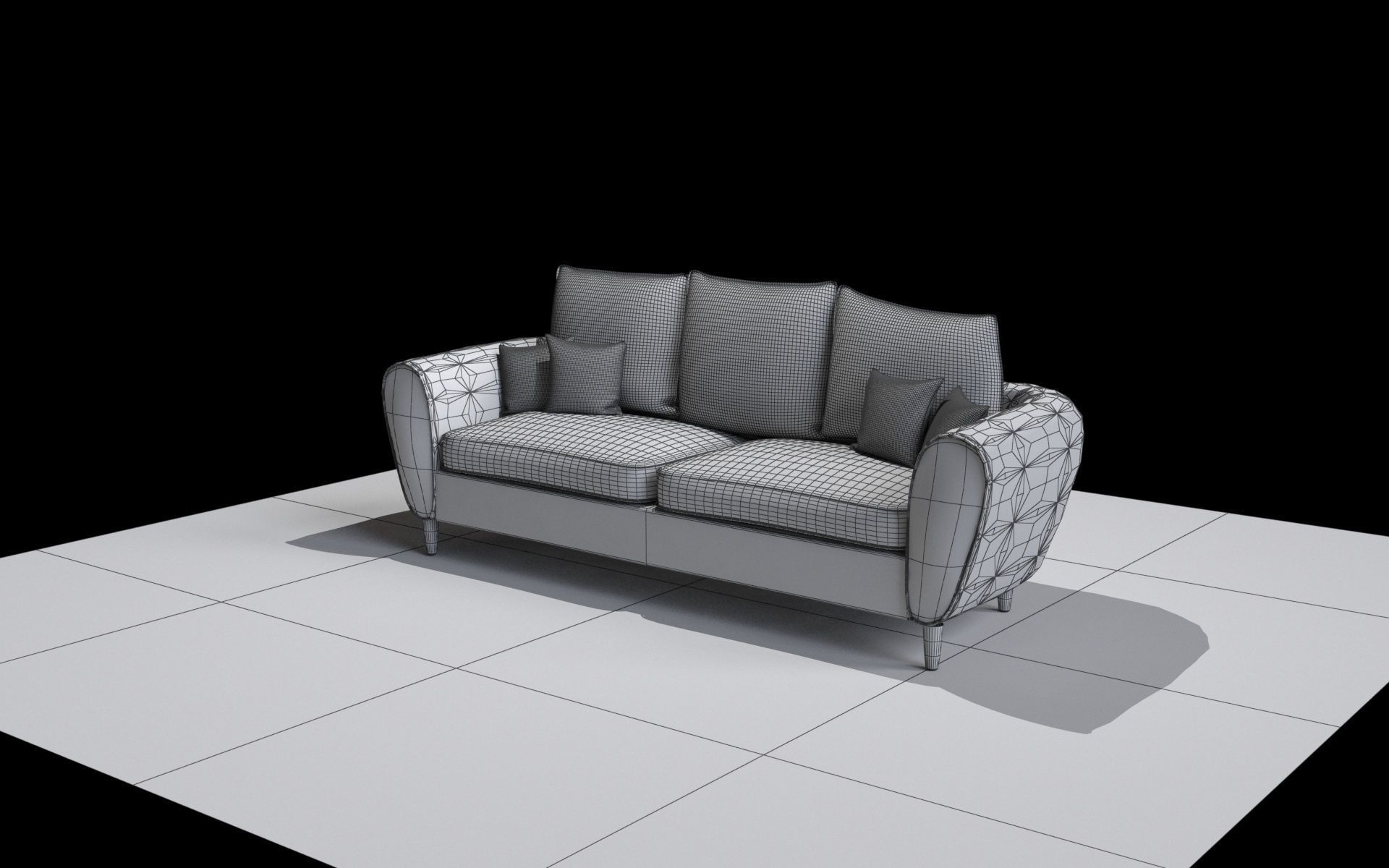 seat sofa 3D 3D model_3