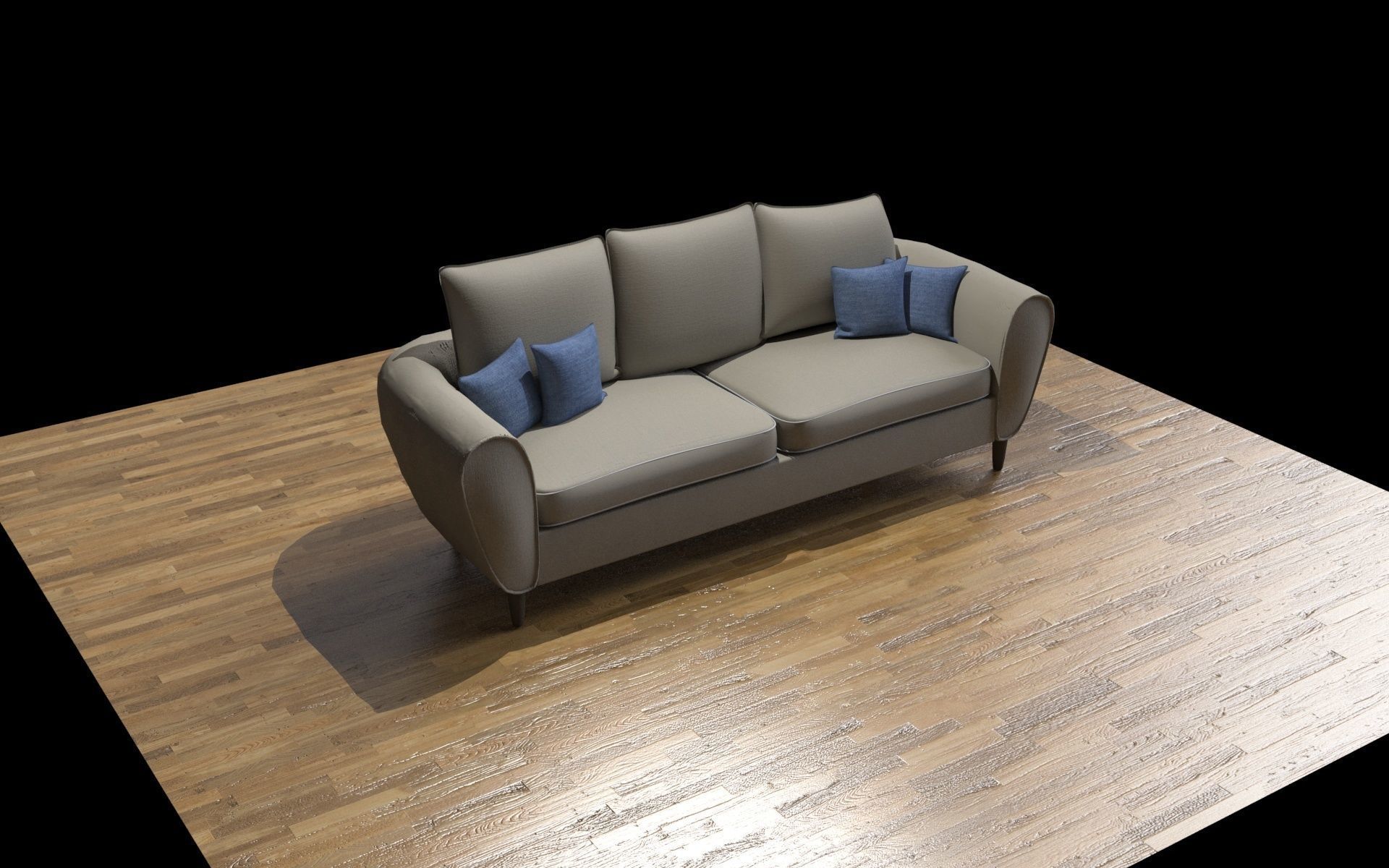 seat sofa 3D 3D model_1
