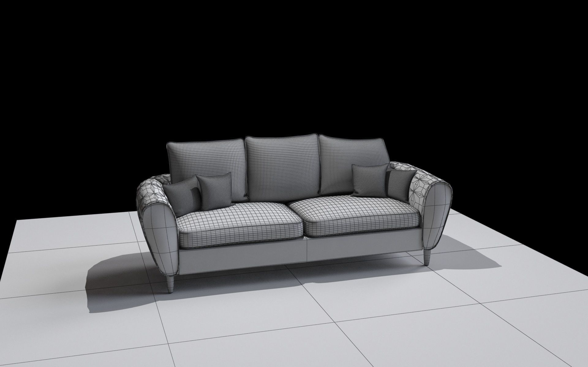seat sofa 3D 3D model_4