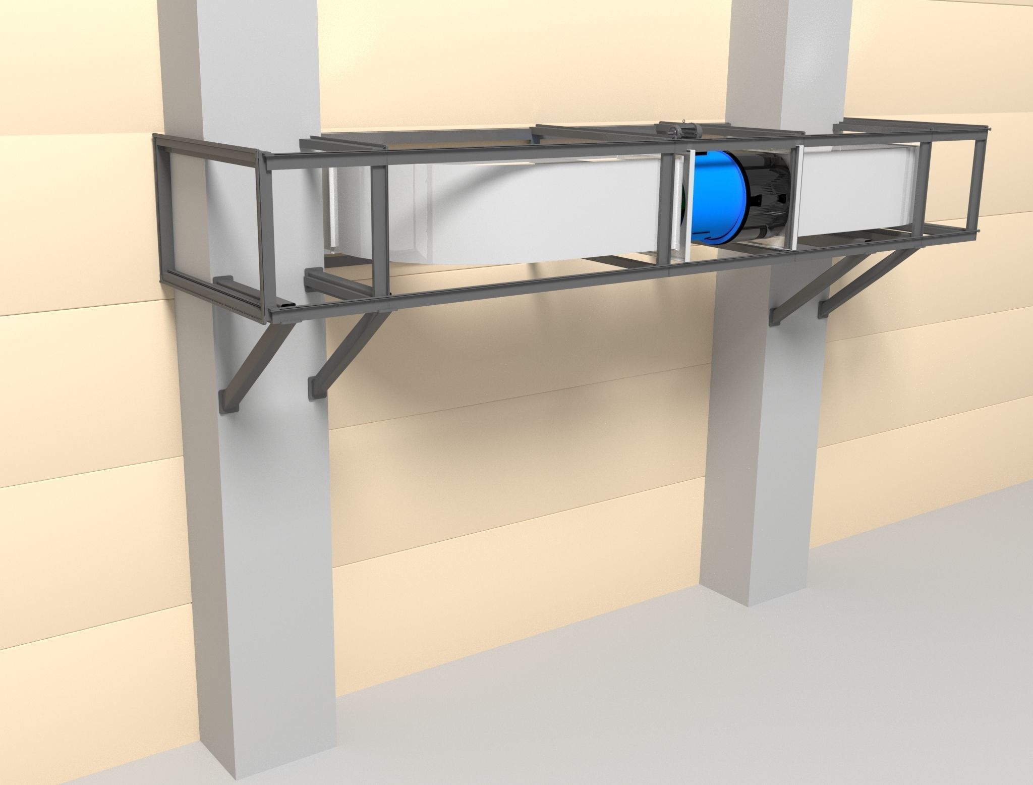 Ventilation box 3D model CGTrader